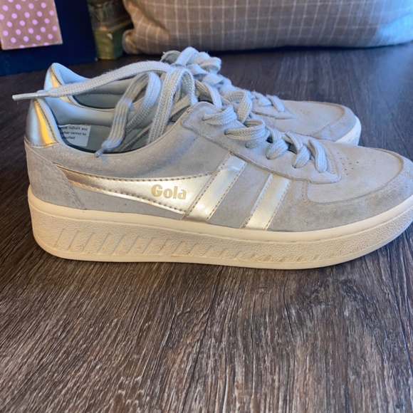Gola Women's Sneakers in Gray and Gold - Picture 7 of 10